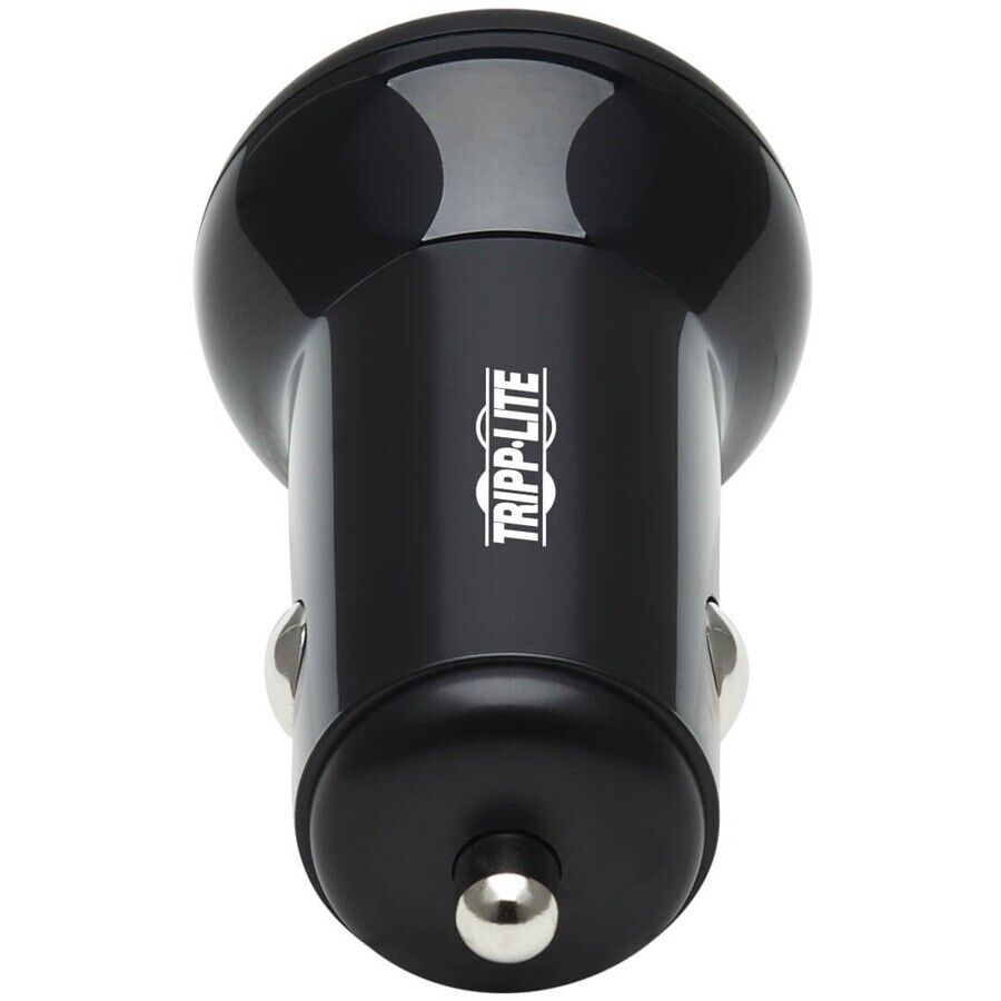 Tripp Lite U280-C02-24W-1B USB-C USB-A Quick Car Charger 2 Ports 24W 3A Black