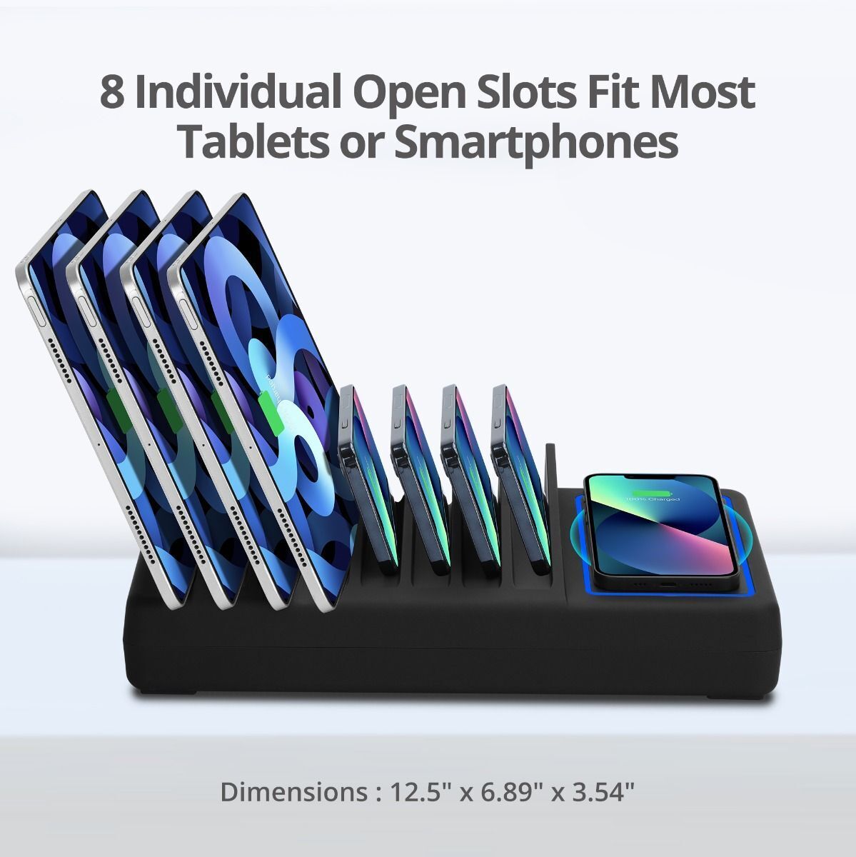 SIIG AC-PW1R11-S1 10-Port USB-A/C & Wireless Charging Station - 150W