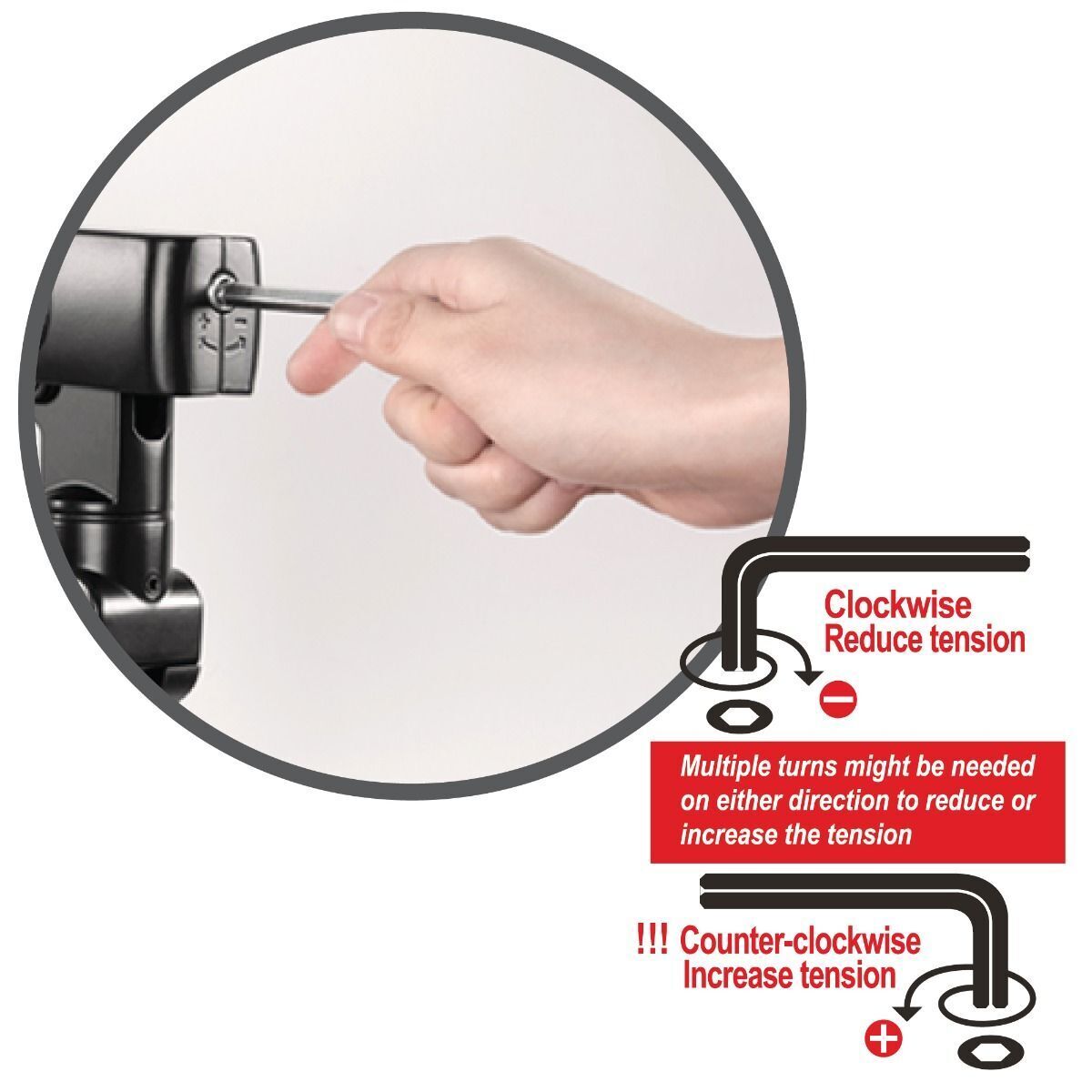 SIIG CE-MT2T12-S1 Aluminum Mechanical Spring Single Monitor Arm Mount