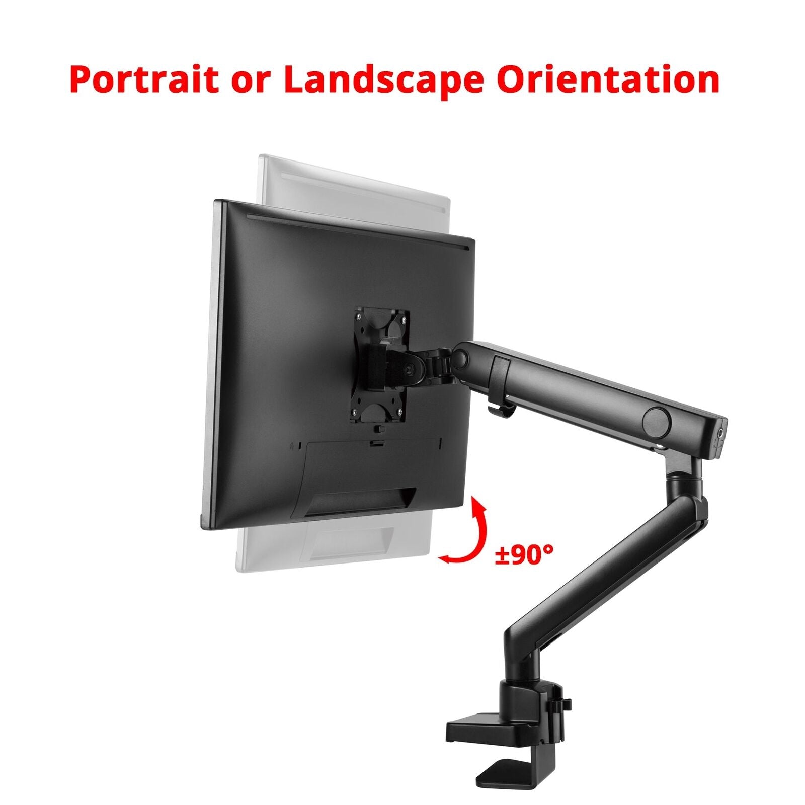 SIIG CE-MT2T12-S1 Aluminum Mechanical Spring Single Monitor Arm Mount