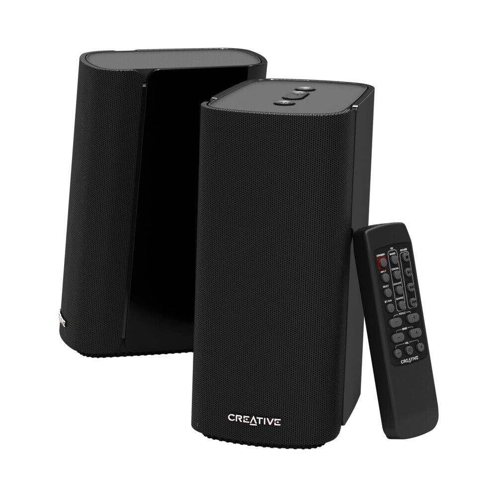 Creative 51MF1690AA002 MF1690 T100 WL With Optical Input2.0 Speaker Black