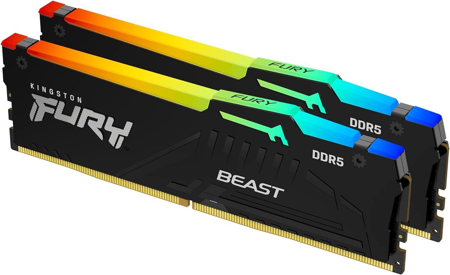 Kingston KF552C40BBAK2-64 Memory 64GB 5200MT s DDR5 CL40 DIMM FURY Beast RGB K2
