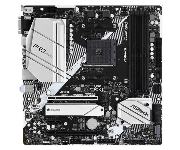 ASRock B550M PRO4 AMD AM4/Ryzen B550 upto 128GB DDR4 HDI- DP D-Sub SSD M.2 G-LAN