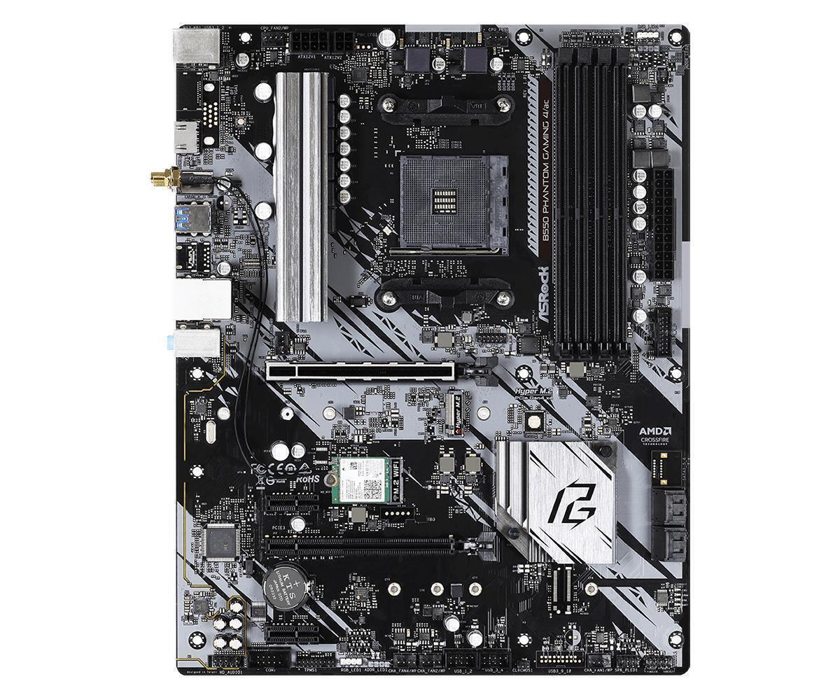 ASRock B550 PHANTOM GAMING 4 AMD AM4 Ryzen 128GB DDR4 mATX M.2 HDI- WiFi Retail