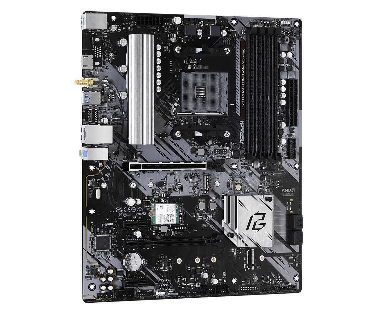 ASRock B550 PHANTOM GAMING 4 AMD AM4 Ryzen 128GB DDR4 mATX M.2 HDI- WiFi Retail