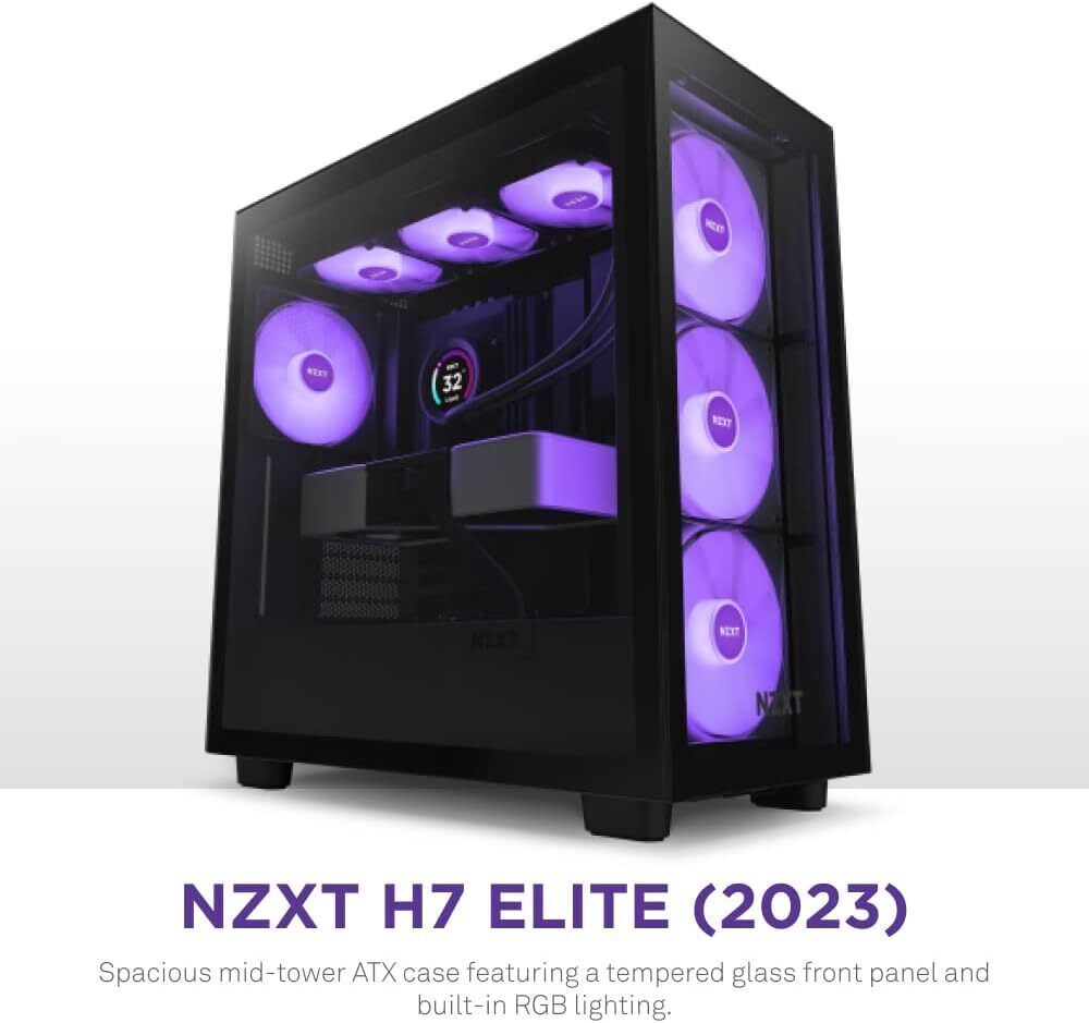 NZXT CM-H71EB-02 Computer case H7 Elite (2023) ATX Mid Tower Black Retail