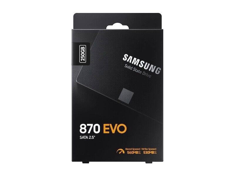 Samsung SSD MZ-77E250B AM 870 EVO 2.5 SATA III 250GB Internal SSD Retail
