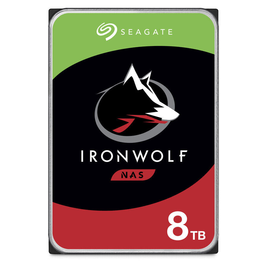 Seagate ST8000VN004 8TB Hard Drive SATA 6Gb s 7200 256MB IronWolf 3.5 Bare