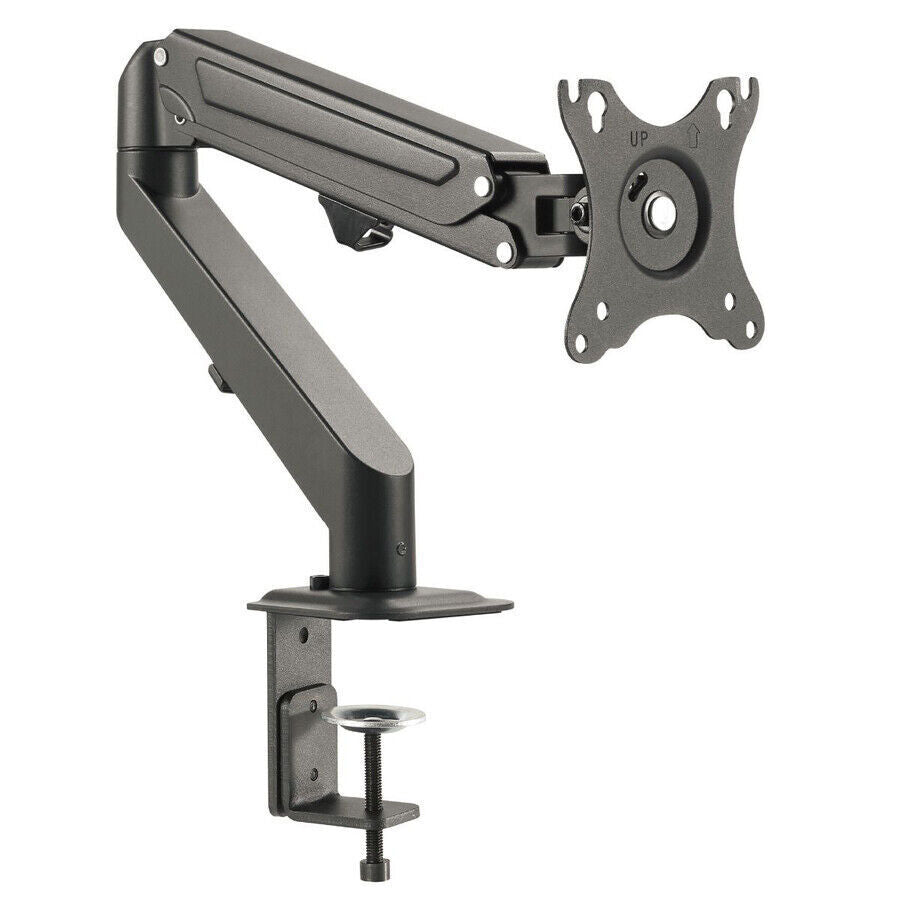 SIIG CE-MT3311-S1 Single Gas Spring C-Clamp Desk Mount 27 Brown Box