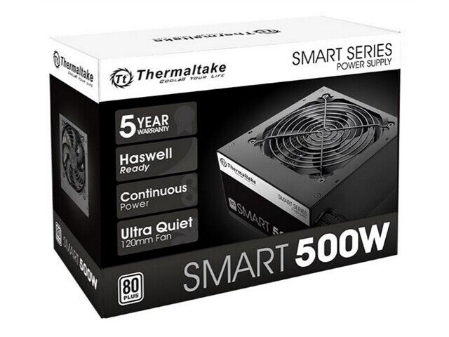 Thermaltake PS-SPD-0500NPCWUS-W Power Supply Smart 500W ATX 12V APFC 80+