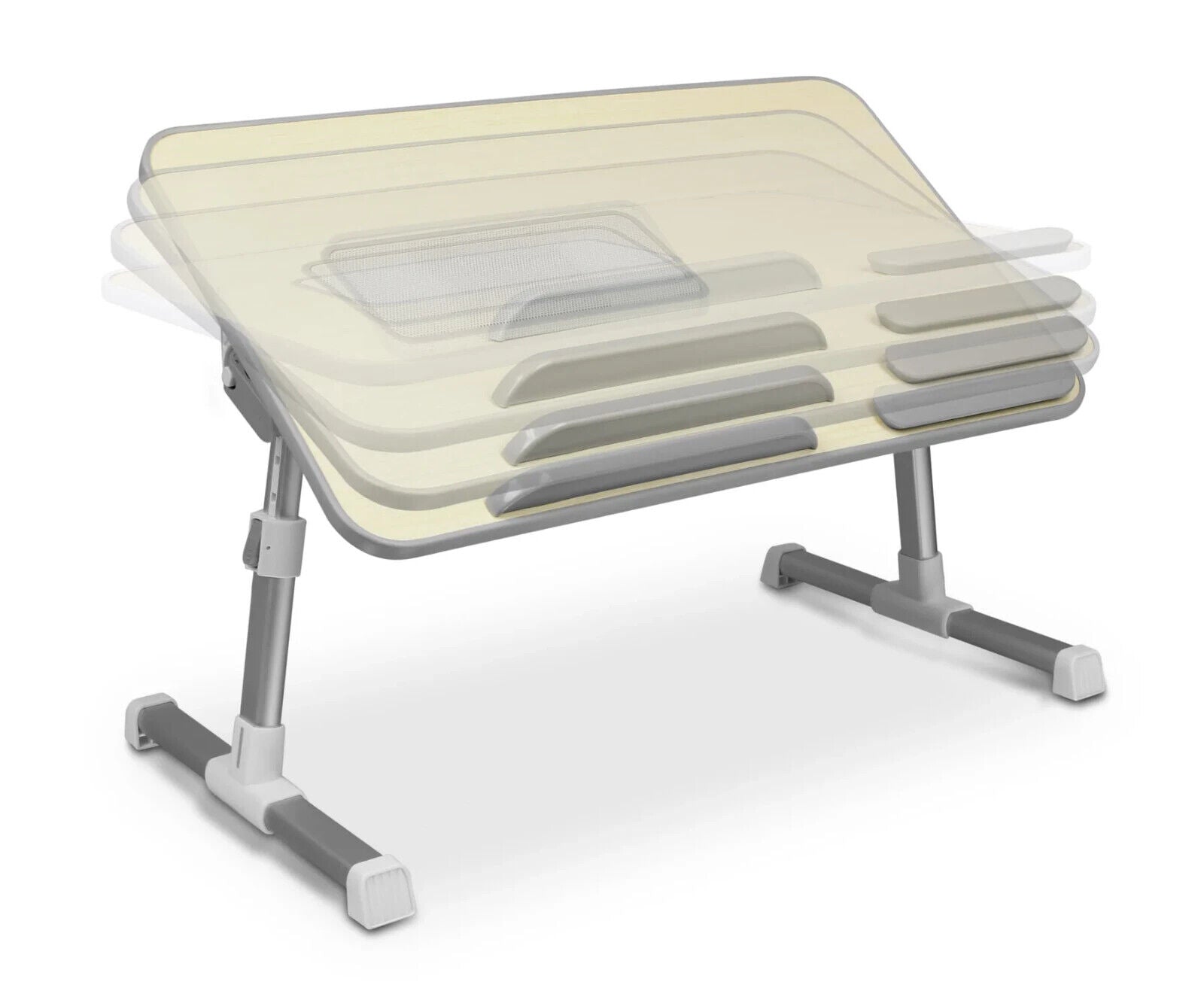 Aluratek ACT01F Adjustable Ergonomic Laptio Notebook Cooling FAN Table up to 17"