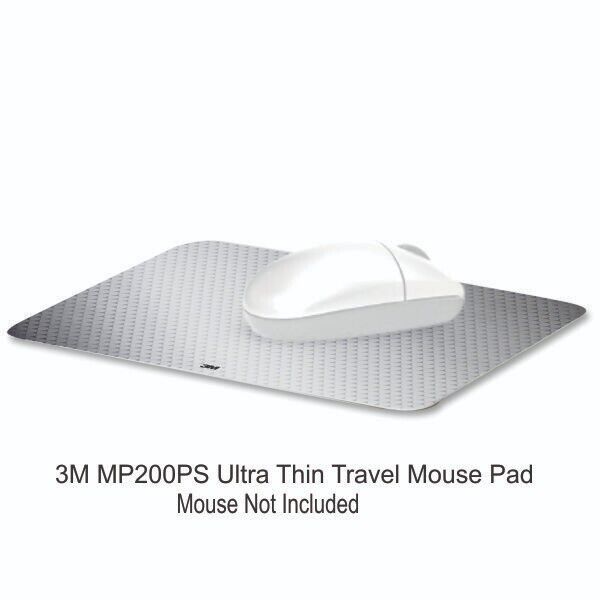 3M MP200PS Precise Mouse Surface Silver Ultra Thin Travel Mouse Pad 8.5"x7