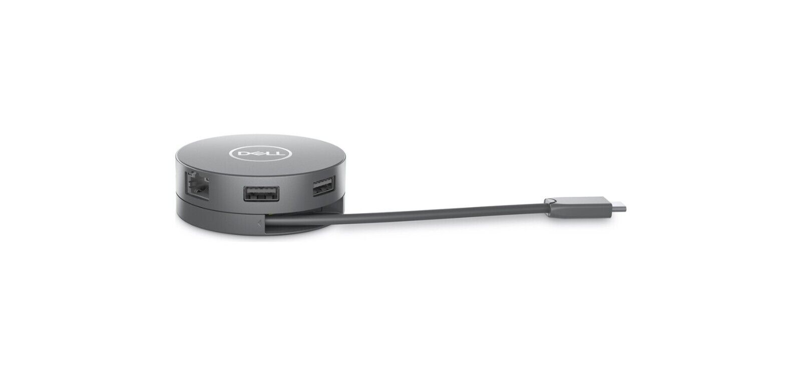 Dell DELL-DA305U 6-in-1 MultiPort Adapter USB-C USB-A DP HDI- RJ45 GRAY Portable