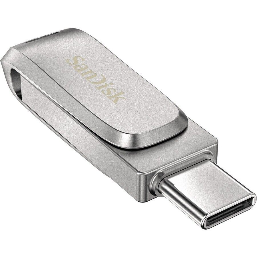 SanDisk SDDDC4-512G-A46 Ultra Dual Luxe USB-C 3.1 Flash Drive 512GB 150mb SILVER