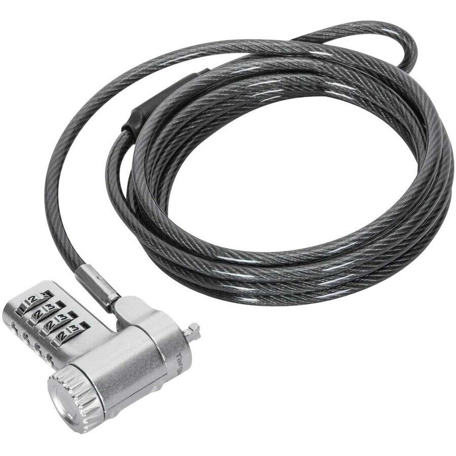 Targus ASP96RGLX 6.5FT DEFCON Universal 40 Digit T-Bar Combination Lock Silver