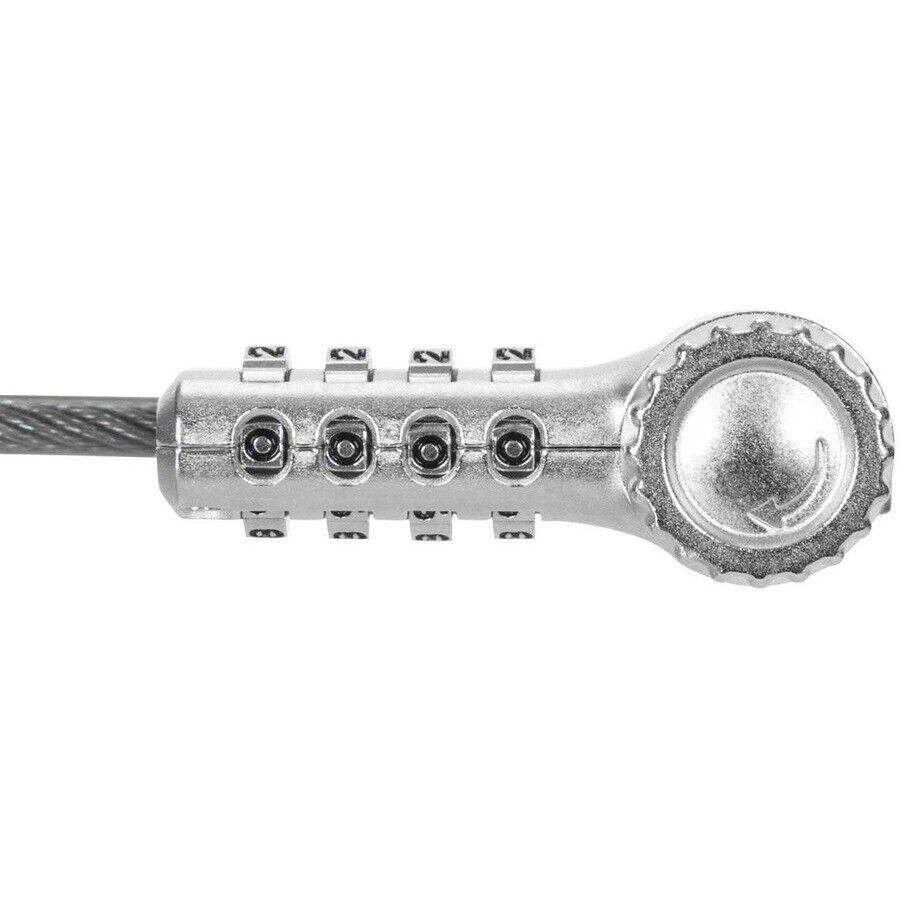 Targus ASP96RGLX 6.5FT DEFCON Universal 40 Digit T-Bar Combination Lock Silver