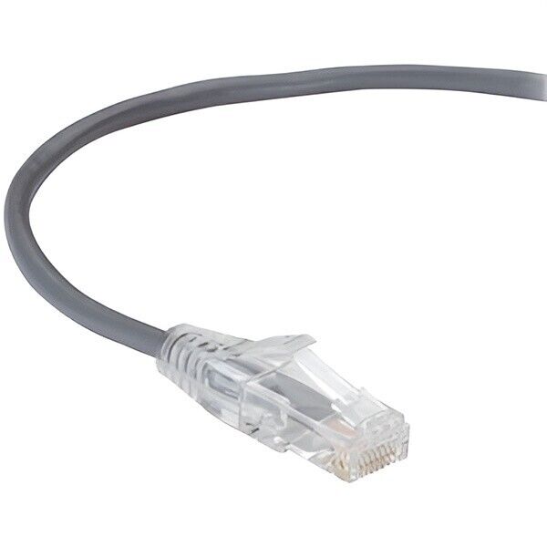 Black Box CBCC365121-18 18FTSlim CAT6 UTP Patch Network RJ45 Cable Gray