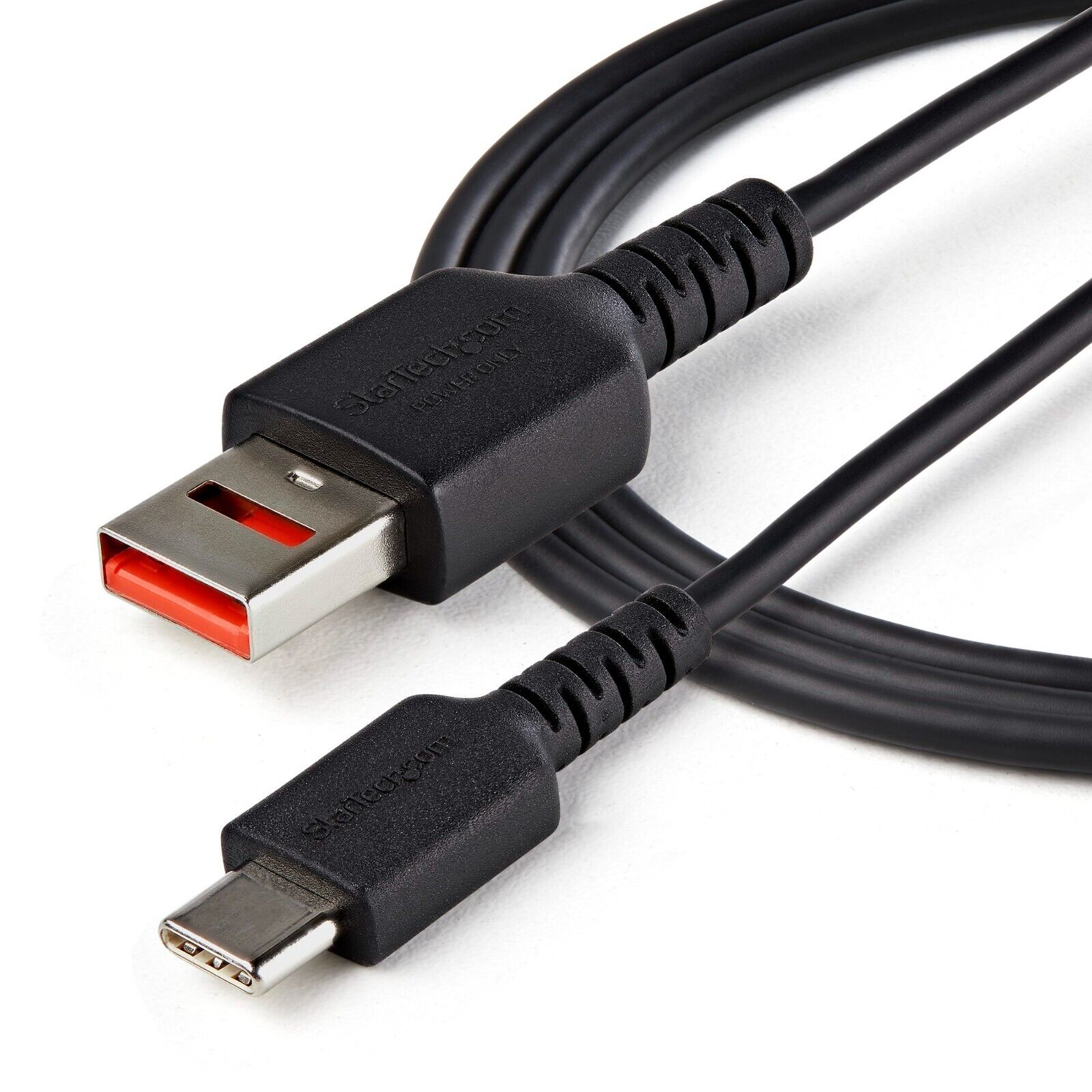 StarTech USBSCHAC1M 3Ft Secure Charging USB-A USB-C Data Blocker Charge Only BLK