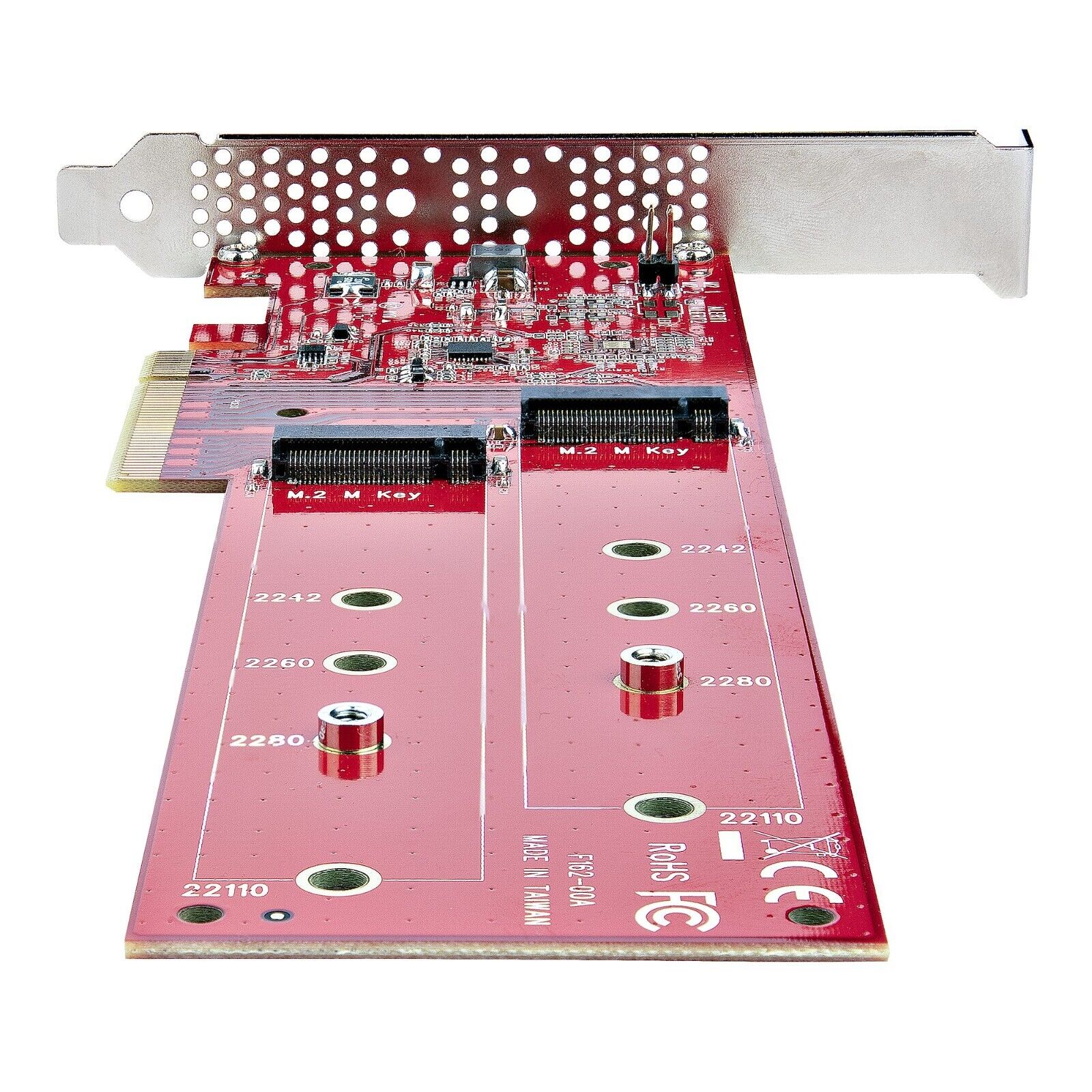 StarTech DUAL-M2-PCIe-CARD-B Dual M.2 PCIe x4 x8 SSD Adapter Card AHCI NVMe