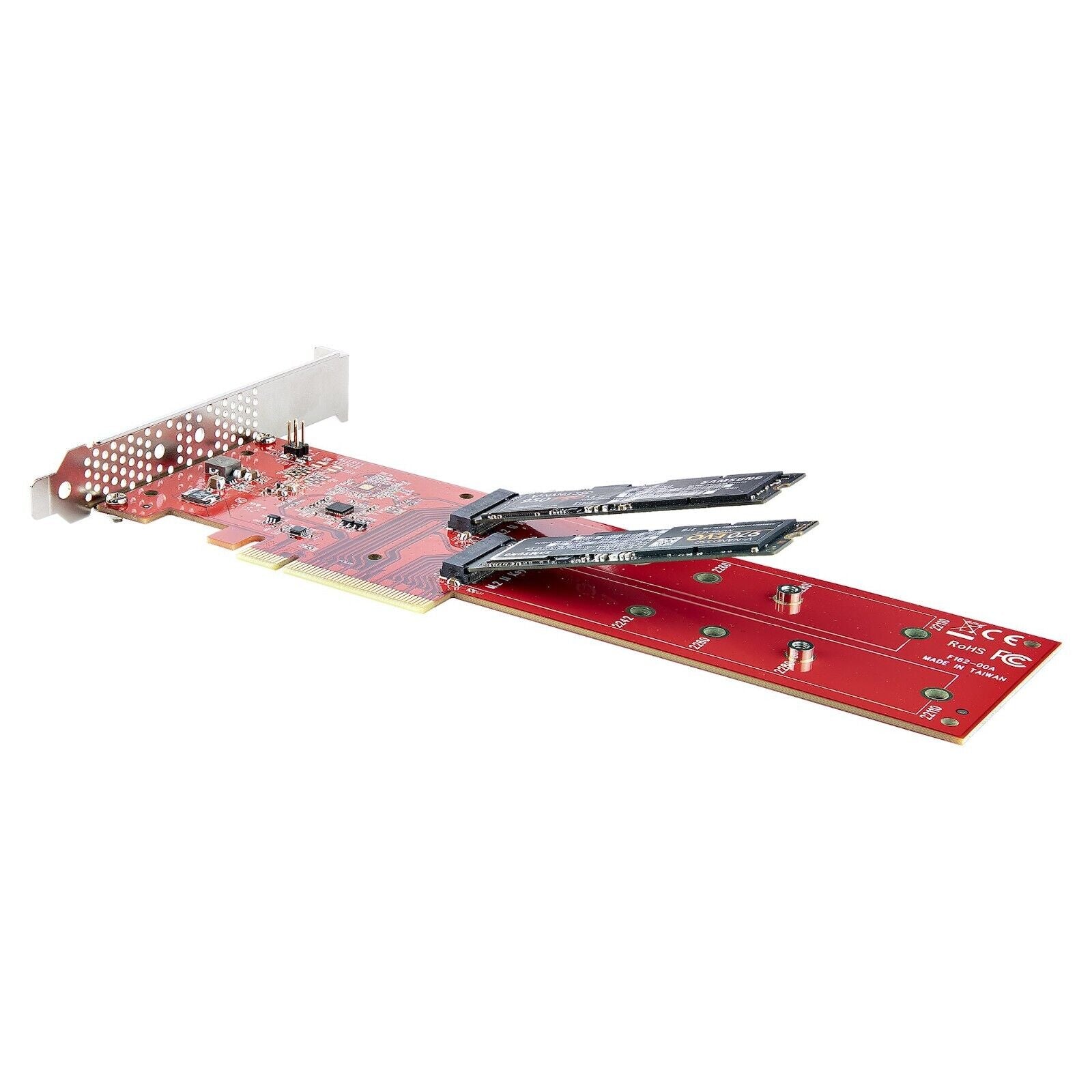 StarTech DUAL-M2-PCIe-CARD-B Dual M.2 PCIe x4 x8 SSD Adapter Card AHCI NVMe
