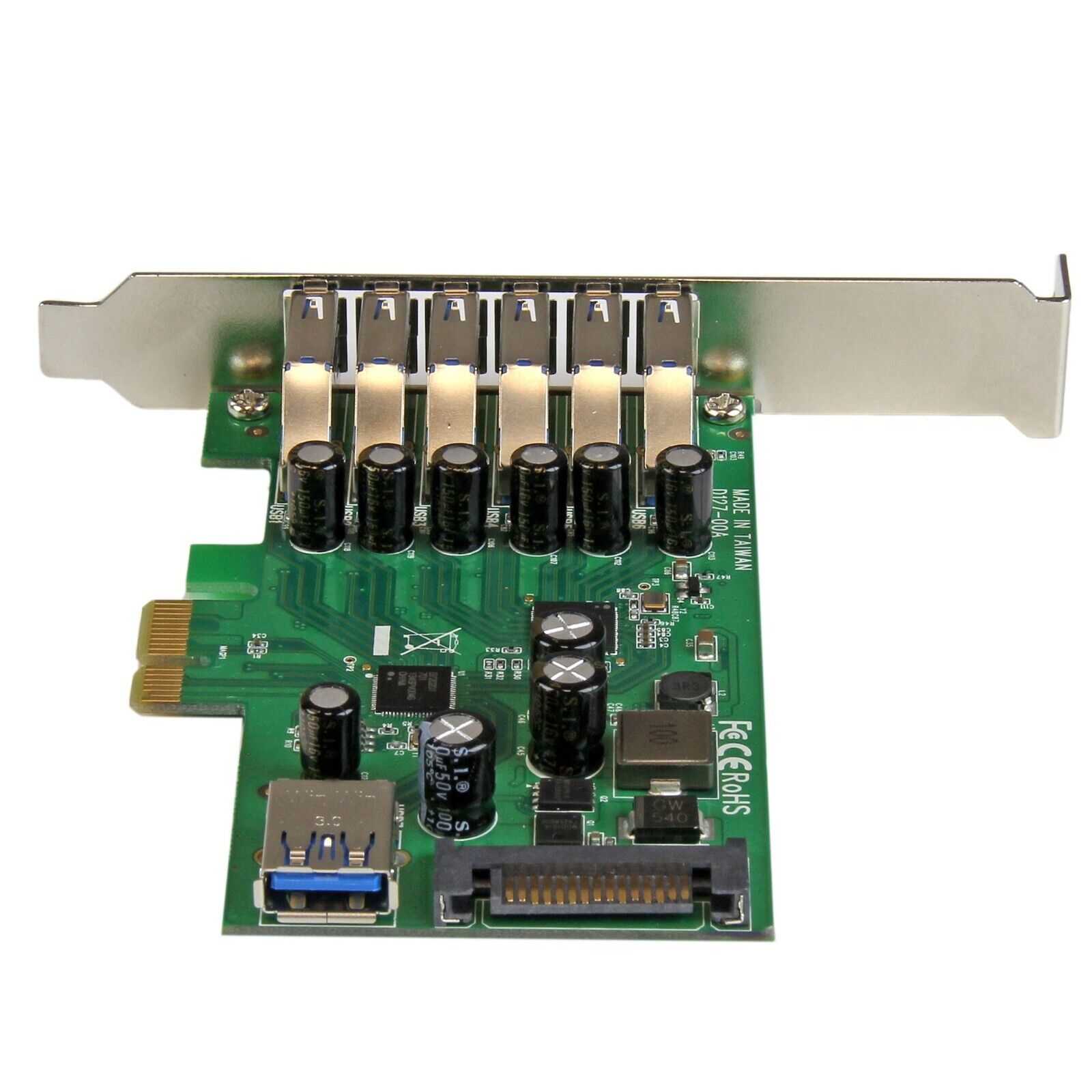 StarTech PEXUSB3S7 7 Port USB 3.0 PCIe Adapter Controller Card Low Profile TAA