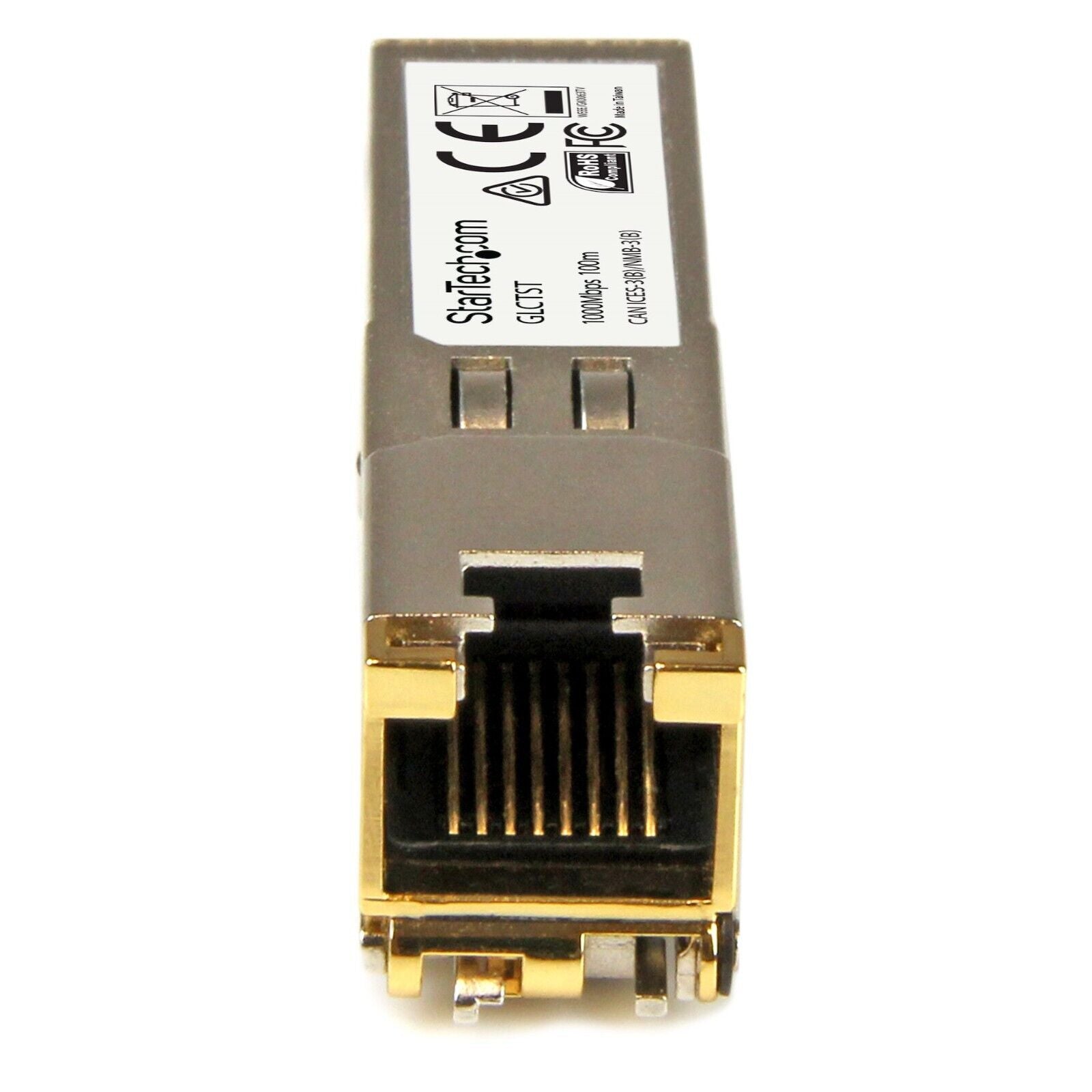StarTech GLCT10PKST 10Pk GLC-T Cisco Compat SFP 1000Base-T to RJ45 Module 100m