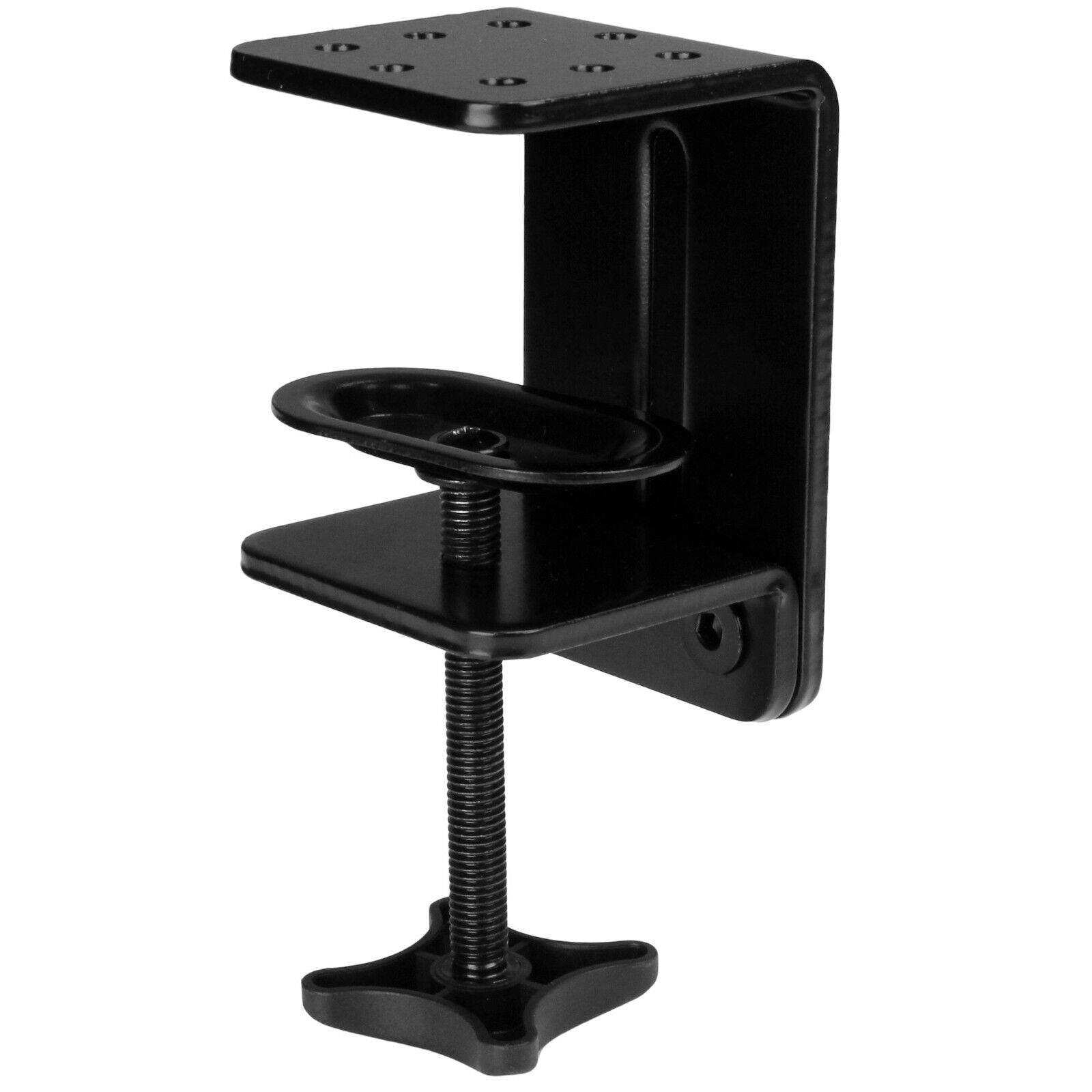 StarTech ARMSLIMDUO Dual 32" Monitor Arm w USB Audio Desk Clamp VESA Mount SILV