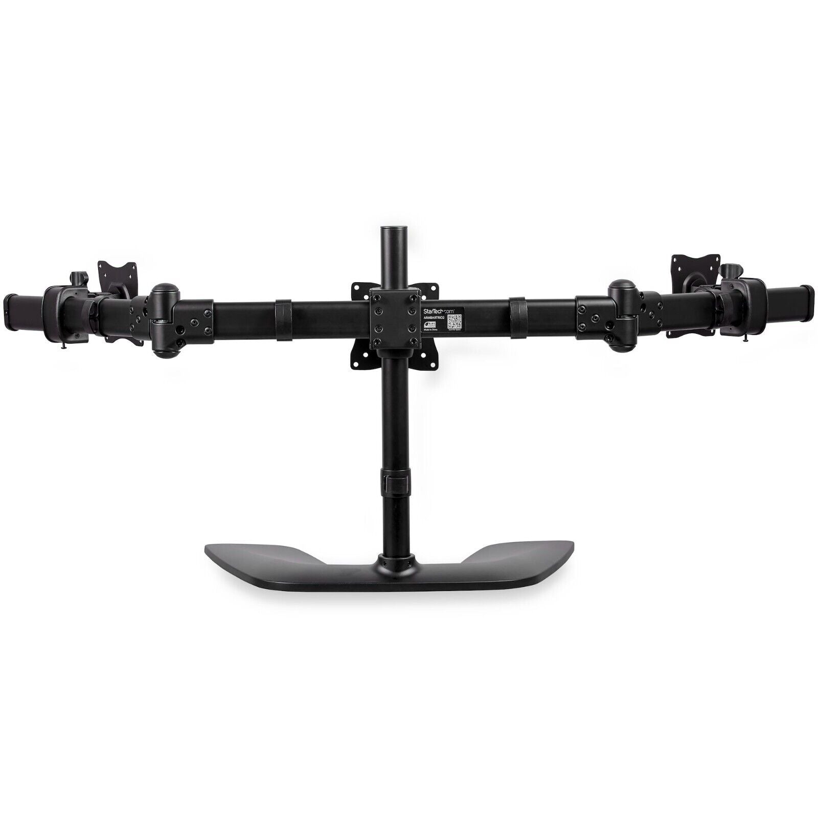 StarTech ARMBARTRIO2 Triple Monitor Desk Stand Crossbar up to 3x 27" VESA Black