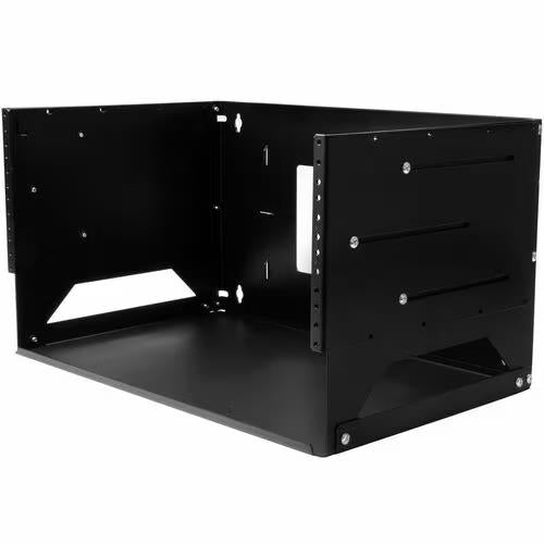 StarTech WALLSHELF4U 2 Post 4U Open Frame Wall Mount Rack w Shelf Adjust Depth