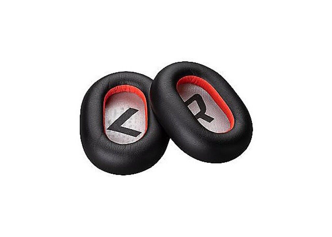 HP Poly 85Q42AA Ear Cushion - 2 Piece - Black - Leatherette