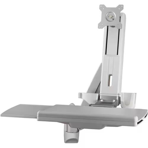 Amer Mounts AMR1AWS Sit Stand Combo Workstation Wall Mount for 32" Wide Monito