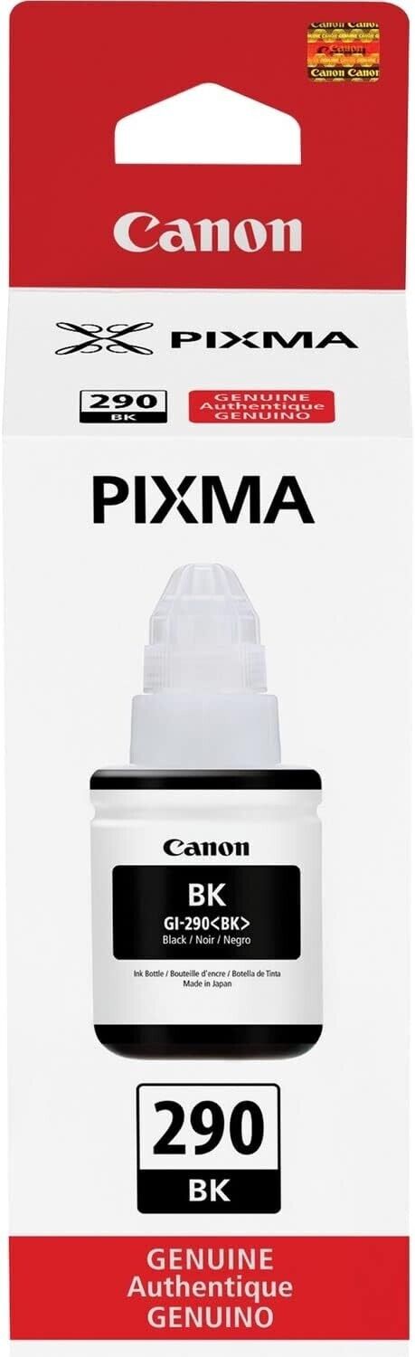 Canon 1595C001 GI-290 Pigment Black MegaTank Bottle 135ml for Pixma up to 6K Pgs