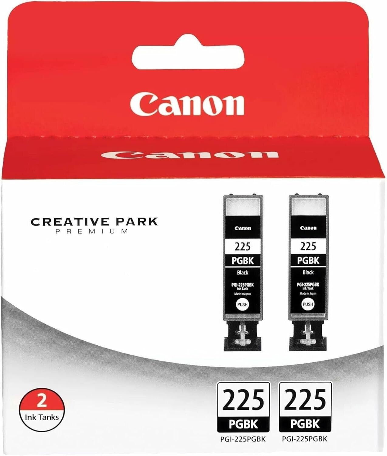 Canon 4530B007 PGI-225 Black Ink Cartridge Twin Pack for Pixma Series Printer