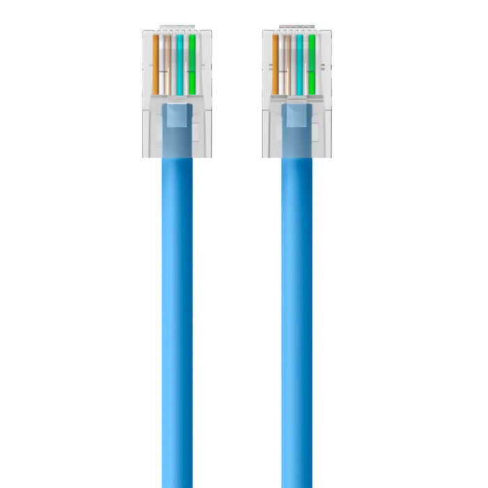 Belkin A3L980-10-BLU-S 10Ft CAT6 RJ45 Snagless Ethernet Network Patch Cable Blue