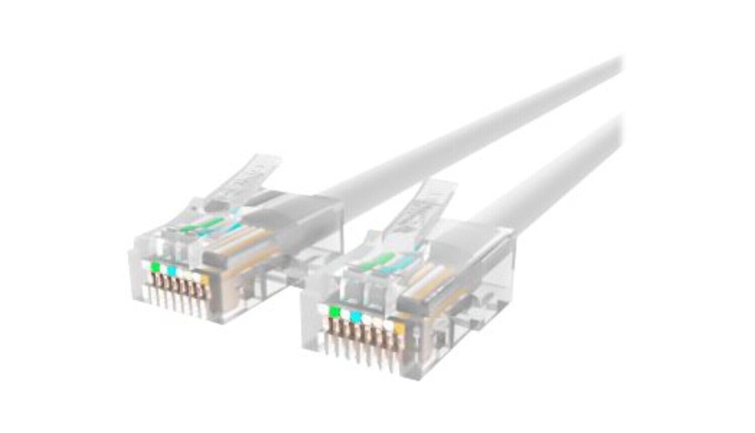 Belkin A3L791-10-WHT-S 10Ft CAT5e RJ45 Snagless Ethernet Network Cable White