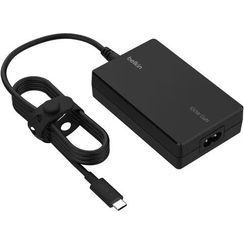 Belkin INC016TTBK 100W USB-C Core GaN Power Adapter w 8Ft Cord Notebook Charger