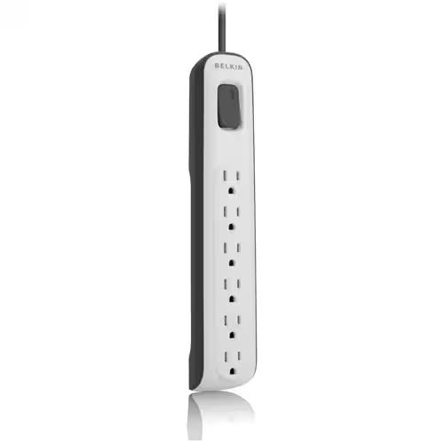 Belkin BV106000-04 4Ft Corded 7 Outlets Surge 630J Power Protector Strip White