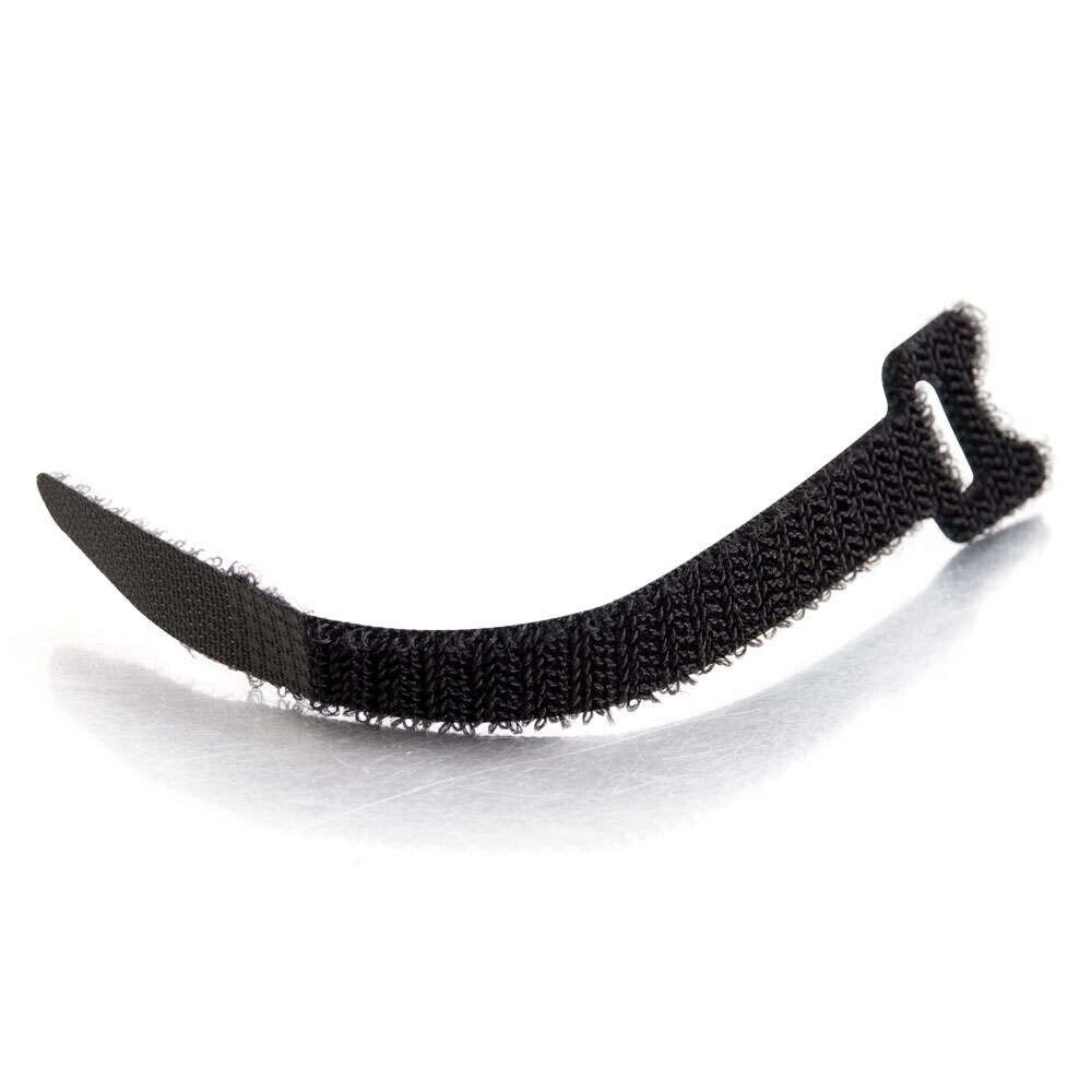 C2G 29858 12/Pk 6" Hook & Loop Cable Tie Management Wrap Black