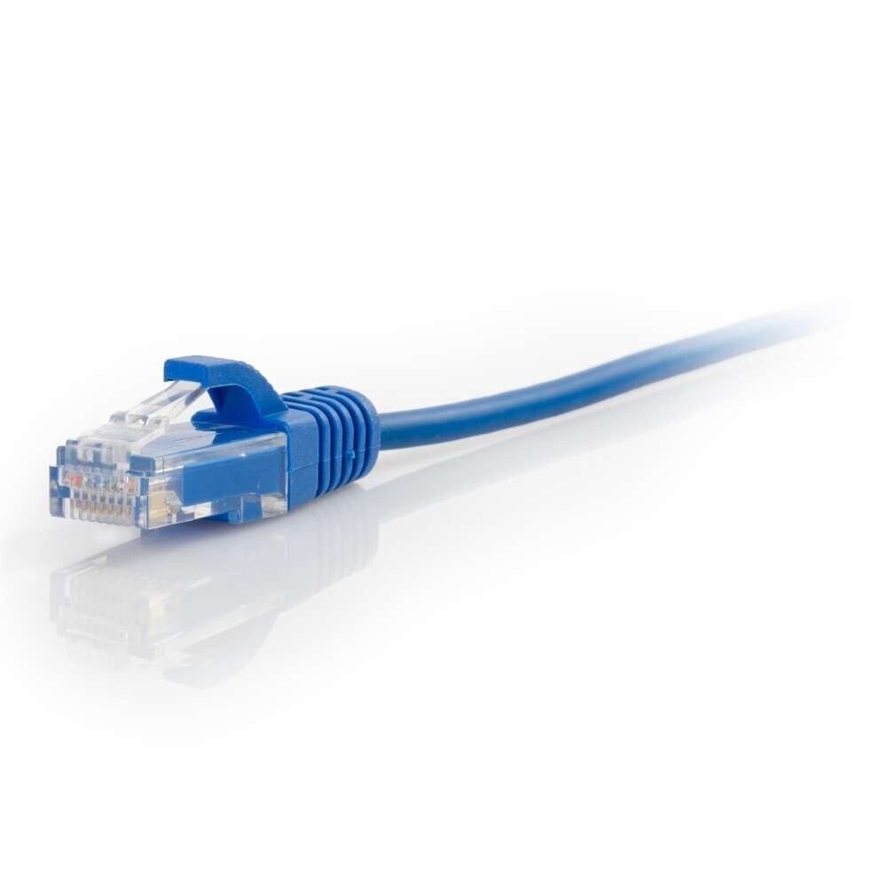 C2G 01083 10Ft (120") CAT6 Snagless Slim RJ45 Ethernet Network Cable UTP Blue