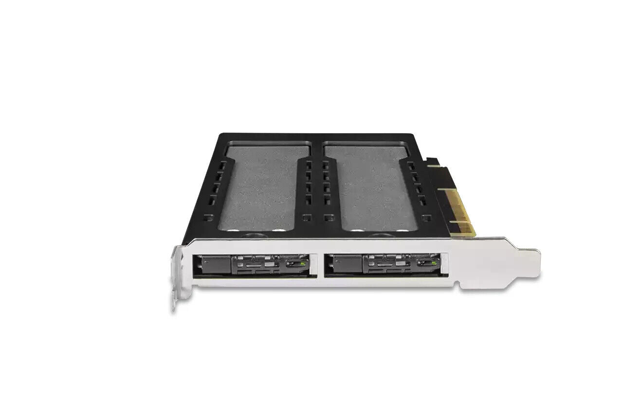 Icy Dock MB842MP-B Removable 2 Bay M.2 NVMe SSD to PCIe 4.0 x8 Slot Enclosure