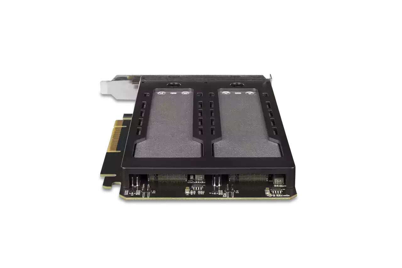 Icy Dock MB842MP-B Removable 2 Bay M.2 NVMe SSD to PCIe 4.0 x8 Slot Enclosure