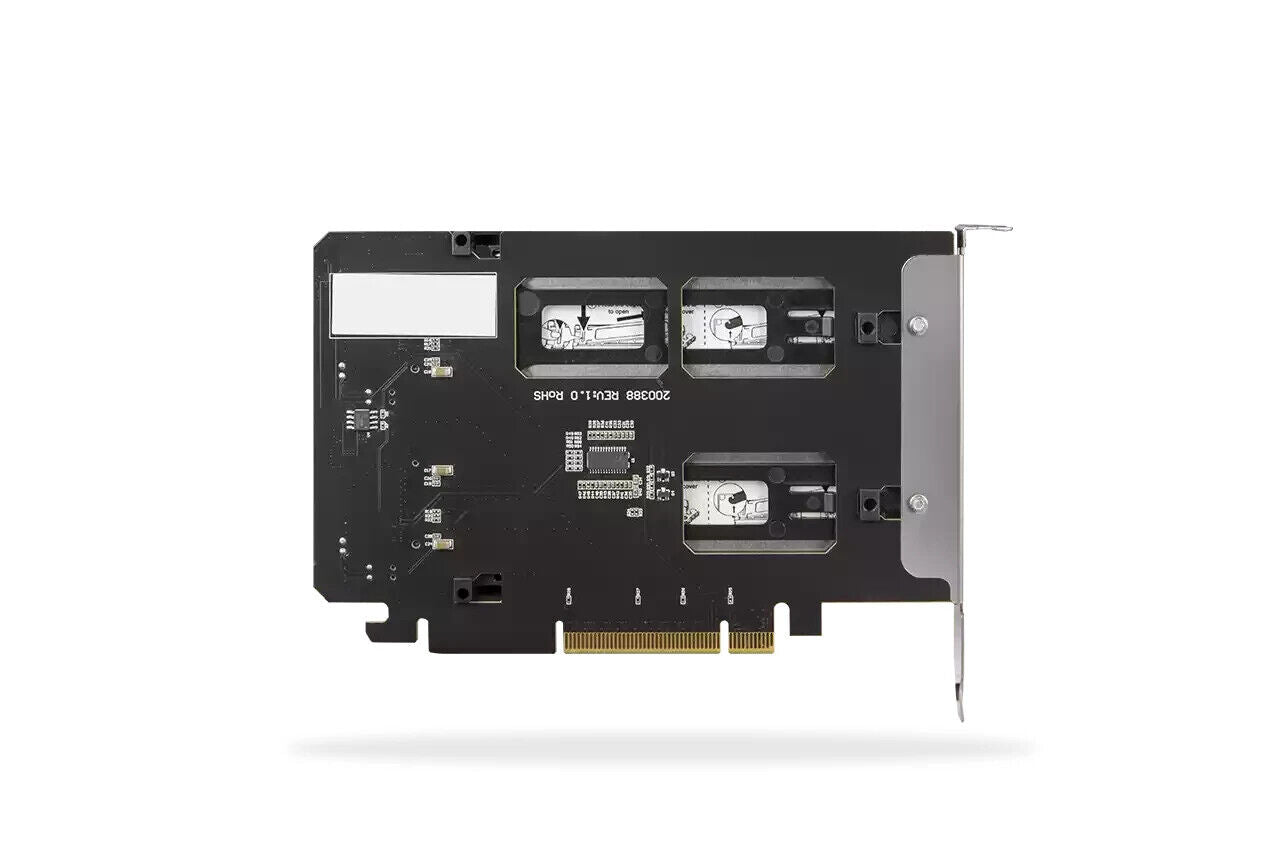 Icy Dock MB842MP-B Removable 2 Bay M.2 NVMe SSD to PCIe 4.0 x8 Slot Enclosure