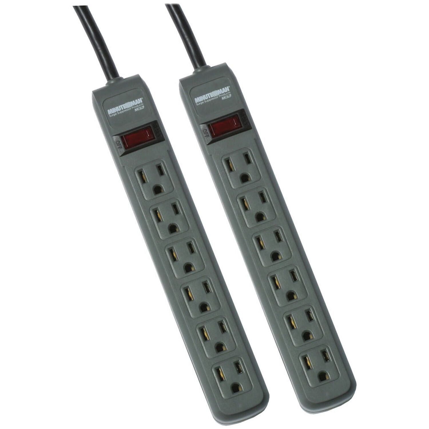 Minuteman Power MMS362P MMS 6-outlet surge protector "twin pack," (2)