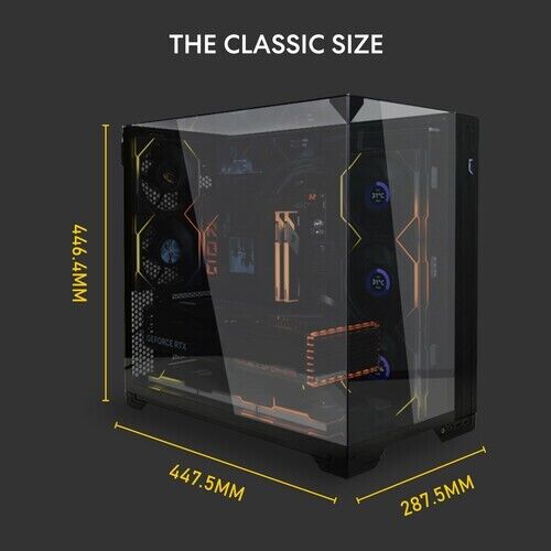 Lian Li O11VPX Mid Tower PC Case Vision Mesh Mode Alum Steel ATX 2x2.5" Black