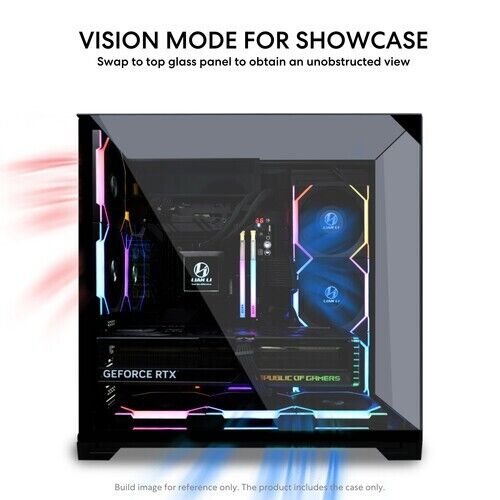 Lian Li O11VPX Mid Tower PC Case Vision Mesh Mode Alum Steel ATX 2x2.5" Black