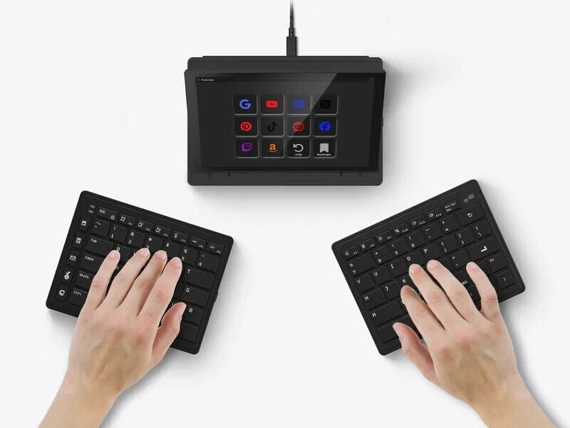 Mobile Pixels 109-1003P01 Tetra Split 8" TouchScreen LCD 16:10 1280x800 Keyboard