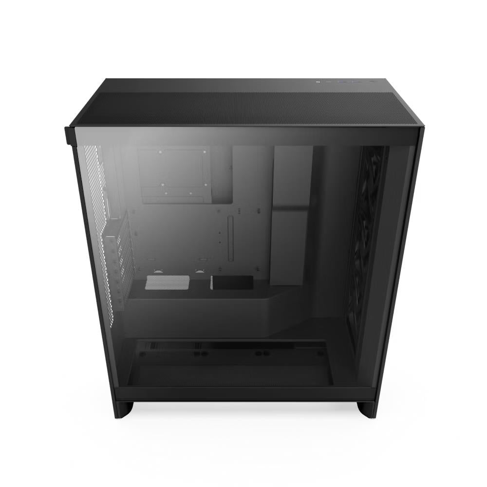 NZXT CM-H72FB-01 H7 Flow Mid Tower ATX Airflow PC Case Steel Temperd Glass Black