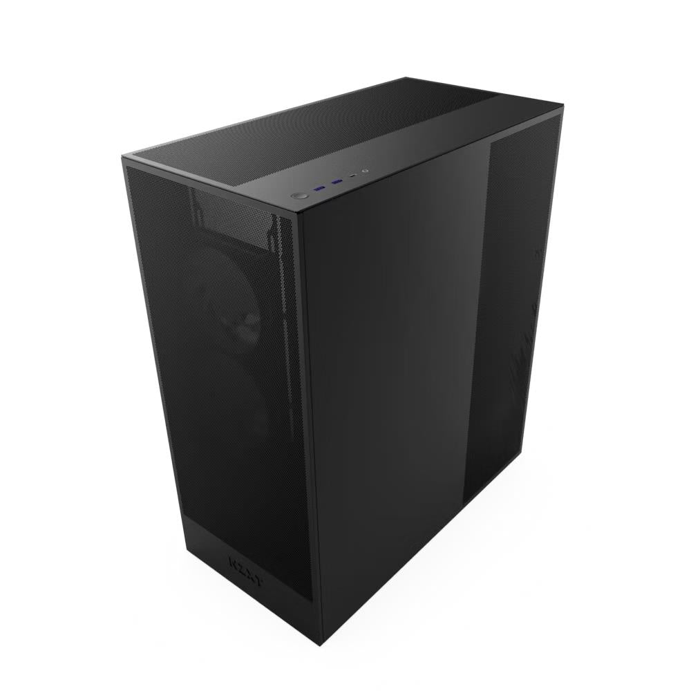 NZXT CM-H72FB-01 H7 Flow Mid Tower ATX Airflow PC Case Steel Temperd Glass Black
