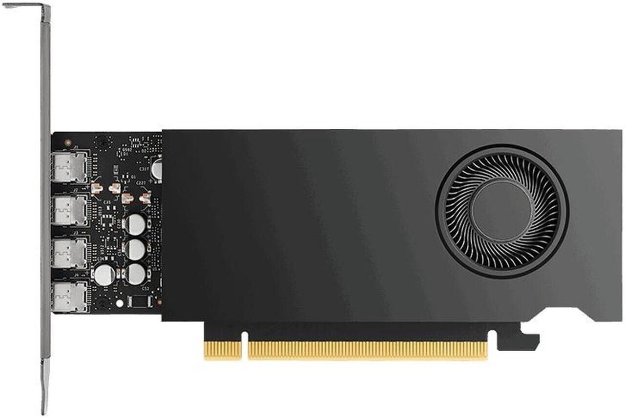 PNY VCNRTX2000ADAS-LLP NVIDIA RTX 2000E ADA Gen 16GB PCIe 4 x8 mDP Graphics Card