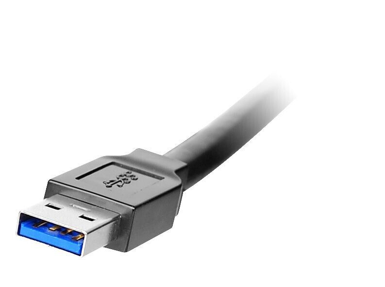 SIIG JU-CB0811-S1 65Ft (20M) USB 3.0 Active Repeater Cable w Power Adapter TAA